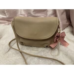 Vintage 1993 Coach 115 Small Saddle Bag – Bone Glove-Tanned Leather – USA